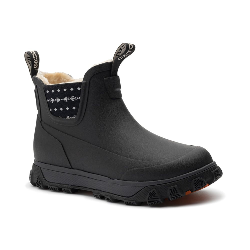 Grundens Women's Deviation Sherpa Ankle Boot - Black - Steveston Marine and Hardware