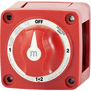 Blue Sea Systems m - Series Mini Selector Battery Switch - Red - 6007 - Steveston Marine and Hardware