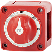 Blue Sea Systems m - Series Mini Dual Circuit Battery Switch - Red - 6010 - Steveston Marine and Hardware