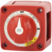 Blue Sea Systems m - Series Mini Dual Circuit PlusÃ¢â€žÂ¢ Battery Switch - Red - 6011 - Steveston Marine and Hardware