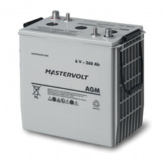 mastervolt 6 volt agm battery 260ah - 61002600