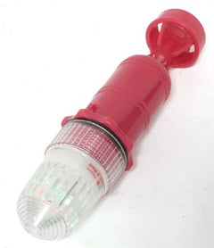 Lalizas Flashing LED Light w/ Photocell, Torpedo 8, White Colour, 1 Battery