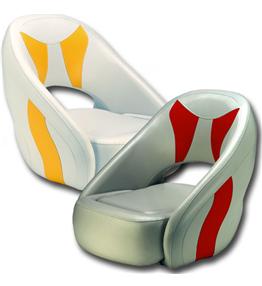 Attwood Avenir Sport Seat Offwht/Yellw