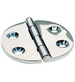 Attwood Stainless Steel Round Hinge