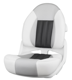 Tempress Fishermans ProBax Captains Boat Seat White Gray Carbon - 68150