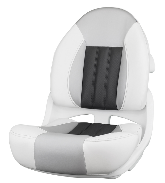 Tempress Fishermans ProBax Captains Boat Seat White Gray Carbon - 68150