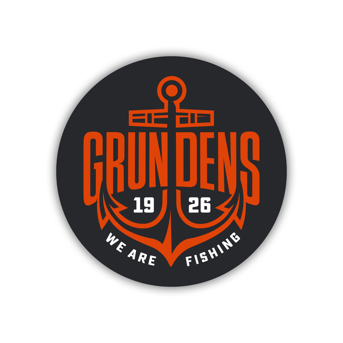 Grundens Logo Anchor Sticker (70028)