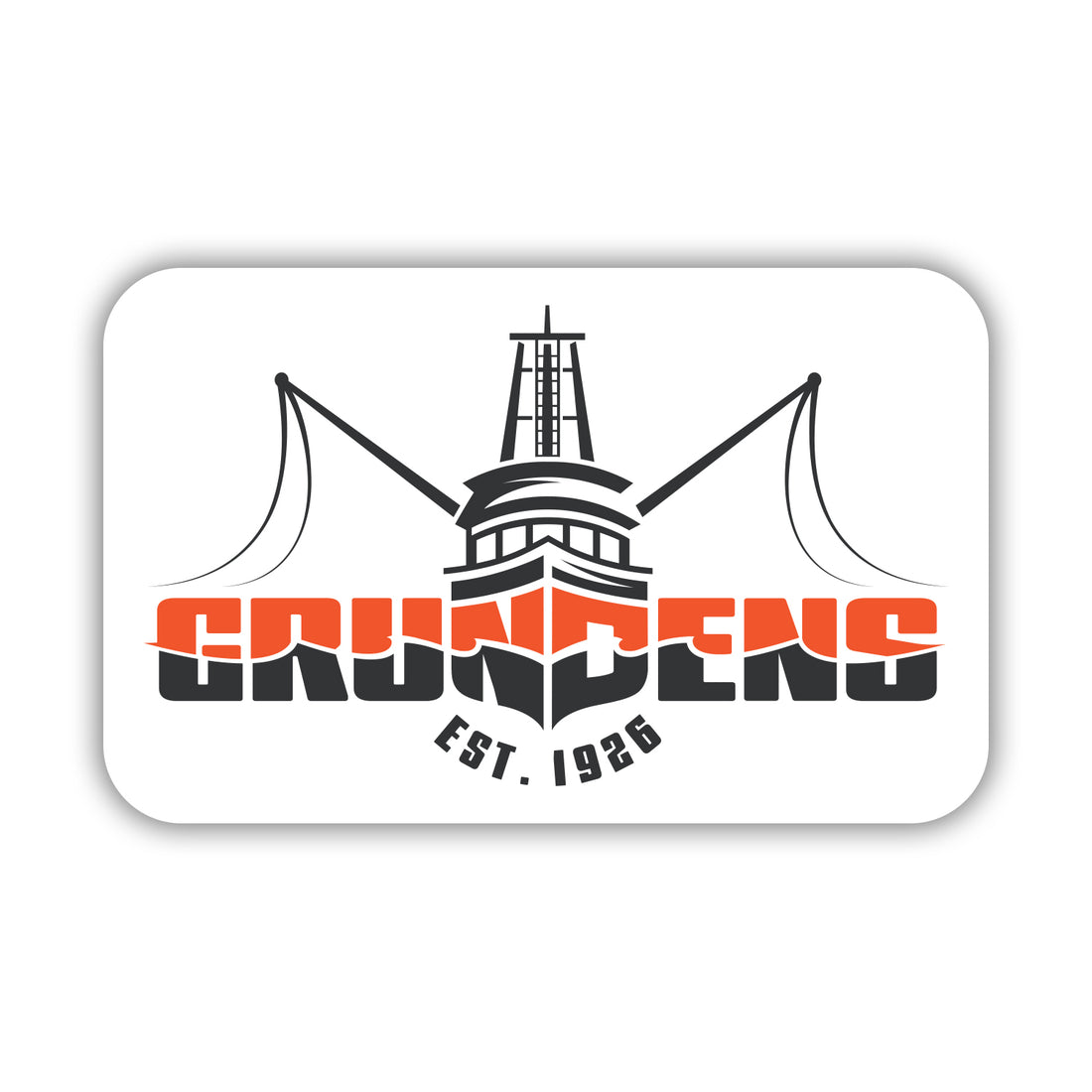 Grundens Logo Boat Sticker (70029)