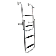 Lalizas Foldable Ladder, 2+2 steps, Inox 316, 90â°, L 42'' x W