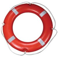 Lalizas Lifebuoy Ring SOLAS/MED - MER, w/ Retroreflective Tape, Ã˜73cm, 4Kg - Steveston Marine and Hardware