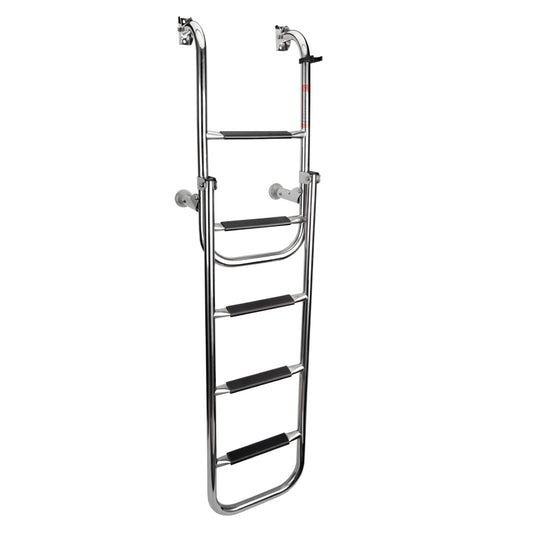 Lalizas Foldable Ladder, 2+3 steps, Inox 316, 90‰�¡, L 53'' x W 11'' (1325 x 280 mm)