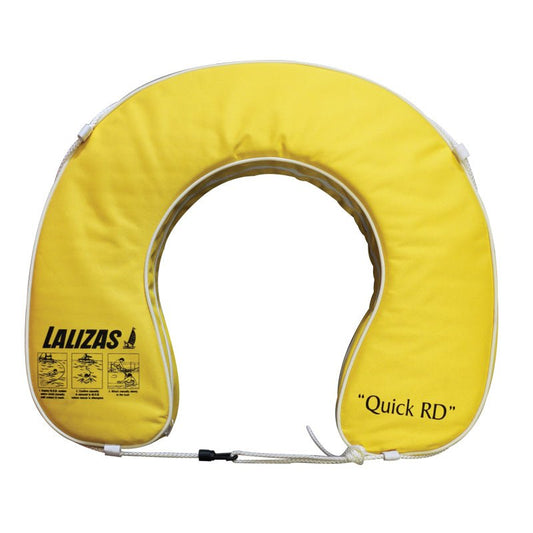 Lalizas Horseshoe Lifebuoy ''Quick RD'', 142N, Yellow - Steveston Marine and Hardware