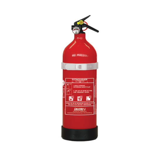 Lalizas Fire Extinguisher Dry Powder, 2kg, Stored Pressure w/ Bracket, MED (EN, IT, GR)