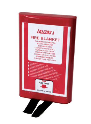 Lalizas Fire Blanket 39 3/8'' x 39 3/8'' (100x100cm) in a PVC Case