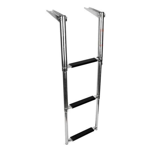 Lalizas Telescopic Ladder, 3 Steps, Inox 316, L 34'' (860 mm) x W 13'' (330 mm)