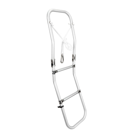 Lalizas Foldable Ladder for Inflatable Boats, 3 steps, Aluminium, L 43'' (1090 mm) x W 11'' (265 mm)