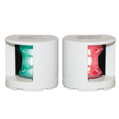 Lalizas FOS LED 12 Starboard & Port Lights 112,5Â°, Deck mounted, Set, w/ White Housing - Steveston Marine and Hardware