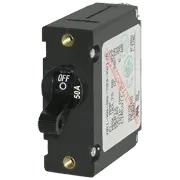 Blue Sea Systems A - Series Black Toggle Circuit Breaker - Single Pole 50A - 7228 - Steveston Marine and Hardware