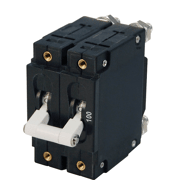 Blue Sea SystemsC - Series White Toggle Circuit Breaker - Double Pole 100 Amp - 7258 - Steveston Marine and Hardware