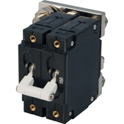 Blue Sea Systems C - Series White Toggle Circuit Breaker - Double Pole 150 Amp - 7267 - Steveston Marine and Hardware