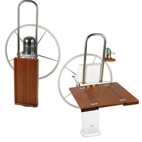 Edson Teak Drop Leaf Folding Table