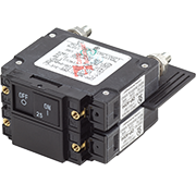 Blue Sea Systems UL-489 Circuit Breaker - 25A Flat Rocker - 7464