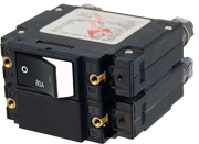 Blue Sea Systems C-Series Raised Rocker Circuit Breaker - Double Pole 80A