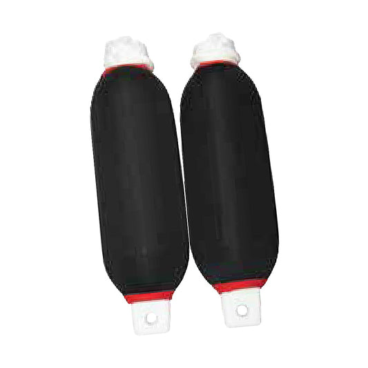 Dock Edge Twin Eye 2-Pack Fender 6.5" x 23" with Cover - White