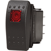 Blue Sea Systems Contura II Switch SPST Black - OFF - ON - 7929 - Steveston Marine and Hardware