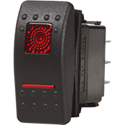 Blue Sea Systems Contura II Switch SPDT Black - ON-OFF-ON - 7931