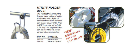 Forespar 300R-Utility Hldr 1-1/4 Rail