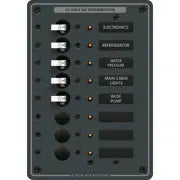 Blue Sea Systems Traditional Metal DC Panel - 8 Positions - 8023 - Steveston Marine and Hardware