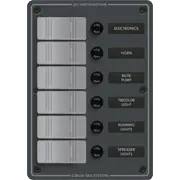 Blue Sea Systems 6 Position - Slate Gray - 8053 - Steveston Marine and Hardware
