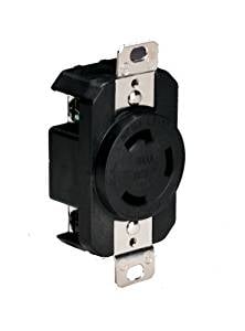 Marinco Receptacle 30A 125V Black-305CRRB