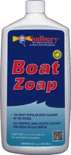 Sudbury Boat Zoap - Gallon (Red) | Multi-Purpose Boat Cleaner Soap