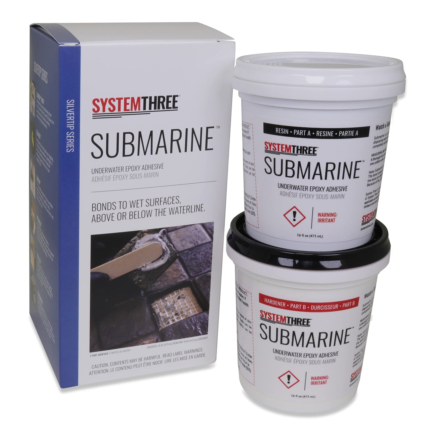 System Three Submarine Epoxy Paste Quart Kit