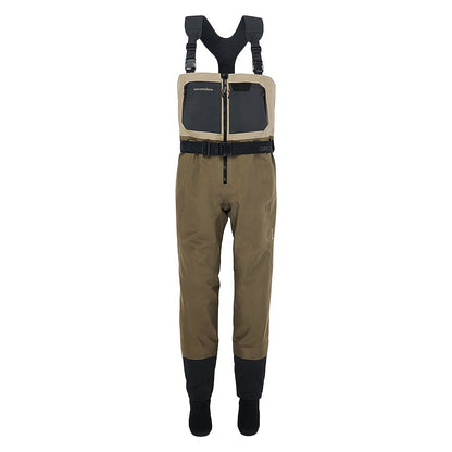 Grundens Boundary Gore - Tex Zip Stockingfoot Wader Stone/Otter - Steveston Marine and Hardware