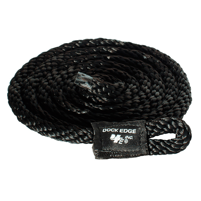 Dock Edge Fender Line 3 8 X 8 Black 2 Pcs Bag - Steveston Marine and Hardware