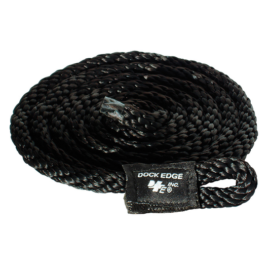 Dock Edge Fender Line 3/8" x 5' Black 2 Pcs/Bag