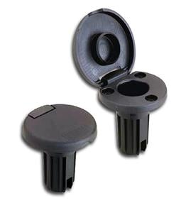 Attwood Round Black Pole Base 3 Wire