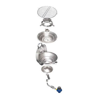 Magma Original Size Marine Kettle 3 Combo Stove & Gas Grill (A10-207-3-CSA)