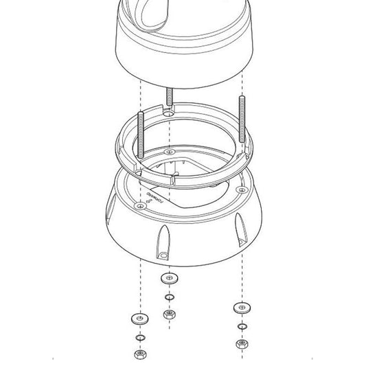 Raymarine Top Down Riser, M100, M200