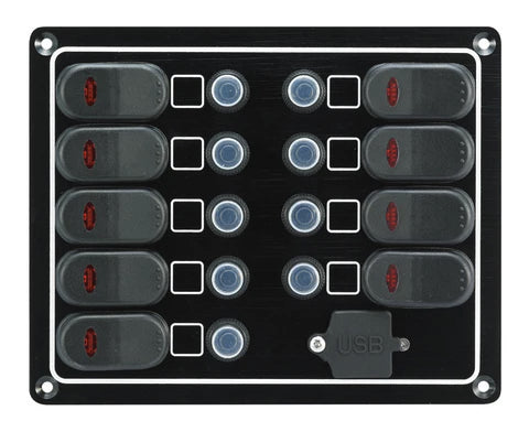 Victory Switch Panel, 9x15A Breaker - AA10263