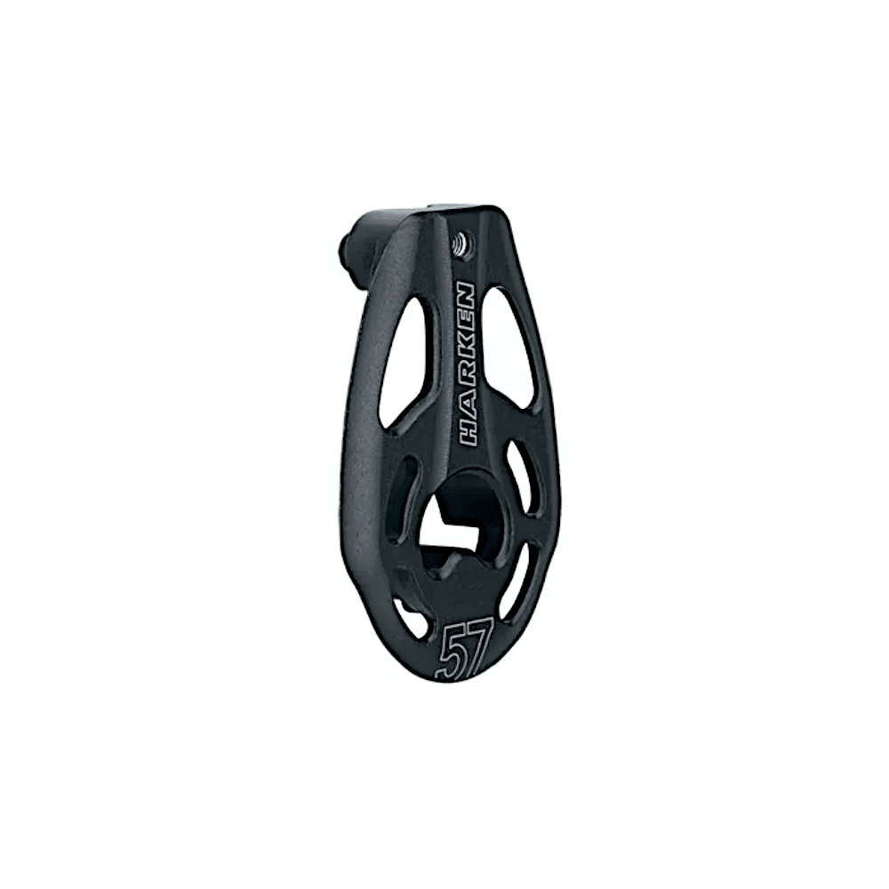 Harken Sideplate with Helicoils - 57mm Black Magic Block (AL - 3702) - Steveston Marine and Hardware