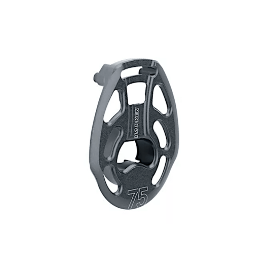 Harken Sideplate with Helicoils - 75mm Black Magic Loop Block (AL - 3726) - Steveston Marine and Hardware