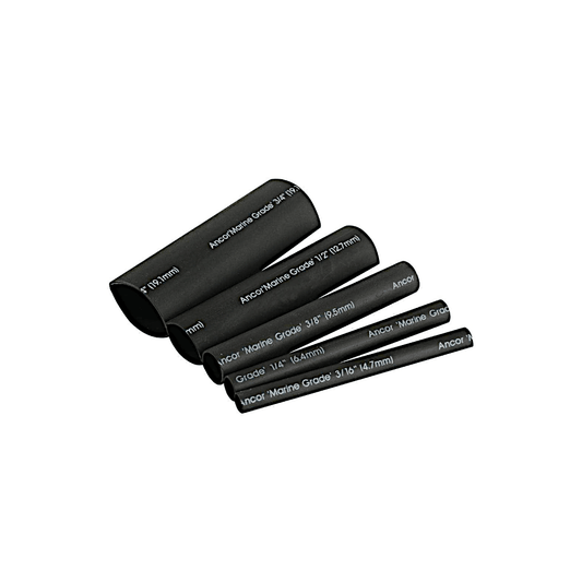 Ancor 3/16" - 3/4" Heat Shrink Tubing, Black - Steveston Marine and Hardware