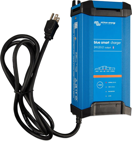 Victron Blue Smart IP22 Charger 24/8(1) 120V NEMA 5-15 - BPC240845102