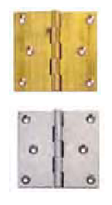 Cruiser Hardware Chrome Butt Hinge-262