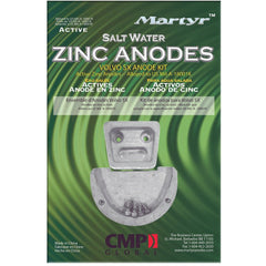 Martyr Volvo SXZ/DPS Transom Shield Anode (Zinc) - Steveston Marine and Hardware