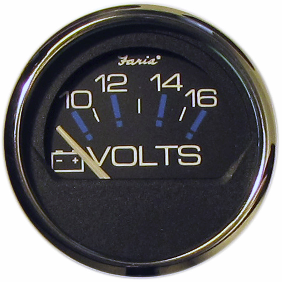 Faria Voltmeter Gauge Chesapeake Black - 14705